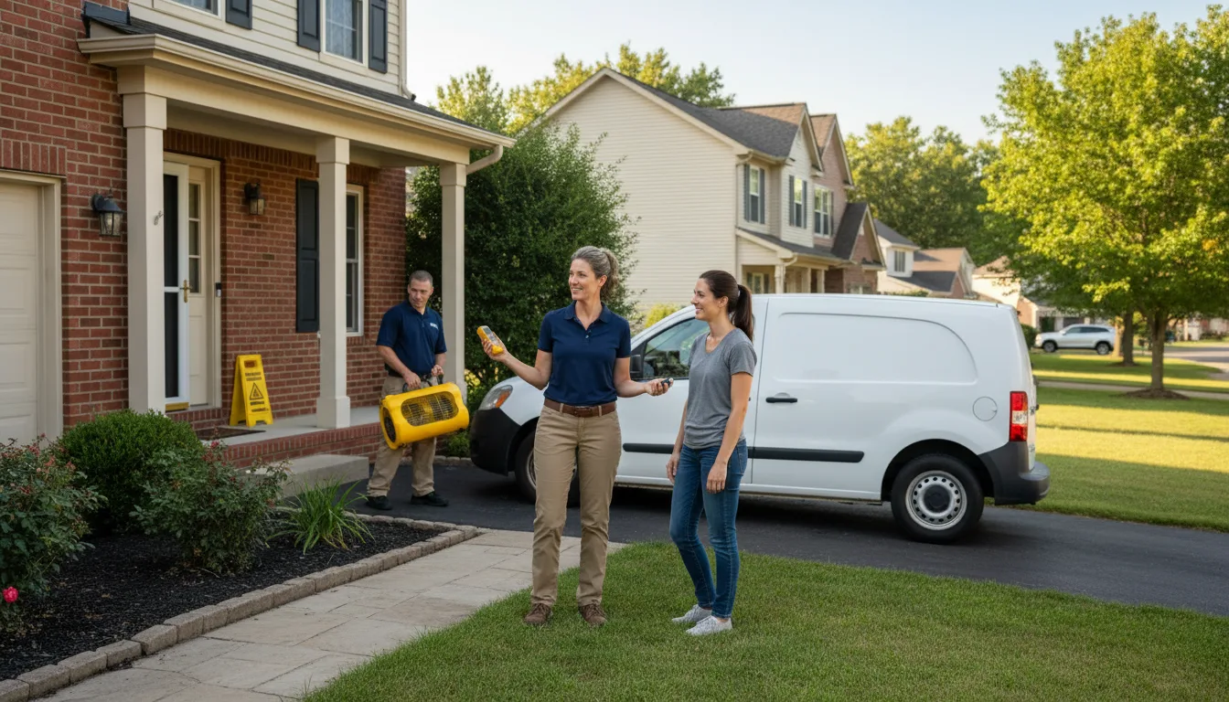 Residential water damage restoration in Glen Rose, TX